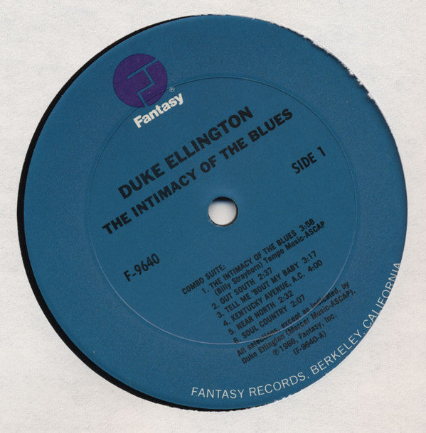 The Duke Ellington Small Bands - Intimacy Of The Blues - LP