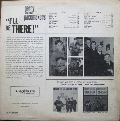 Gerry & The Pacemakers - I'll Be There - LP