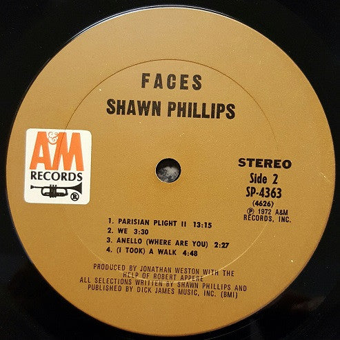 Shawn Phillips (2) - Faces - LP