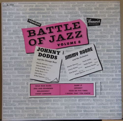 Johnny Dodds And His Chicago Boys / Jimmy Noone And His Orchestra* - Battle of Jazz Volume 8 - LP