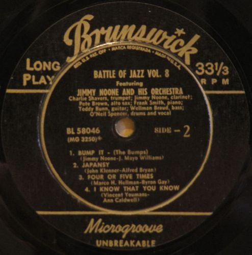 Johnny Dodds And His Chicago Boys / Jimmy Noone And His Orchestra* - Battle of Jazz Volume 8 - LP