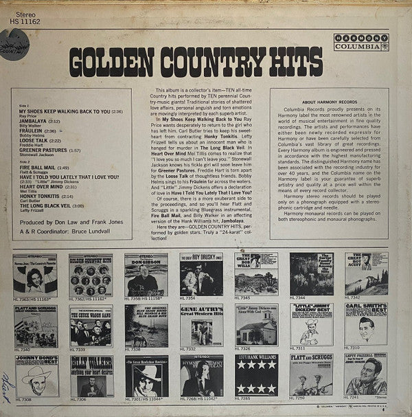 Various - Golden Country Hits - LP