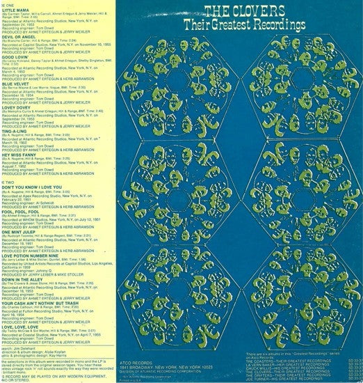 The Clovers - Their Greatest Recordings, The Early Years - LP