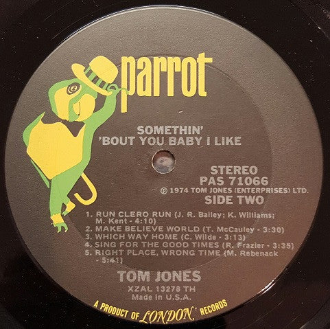 Tom Jones - Somethin' 'Bout You Baby I Like - LP
