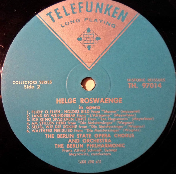 Helge Roswaenge - In Opera - LP