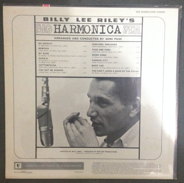 Billy Lee Riley - Big Harmonica Special - LP