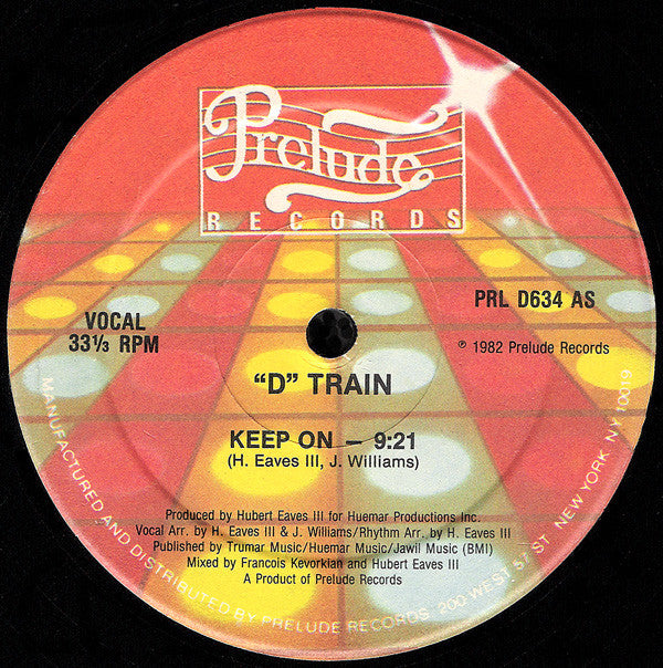 "D" Train* - Keep On - LP