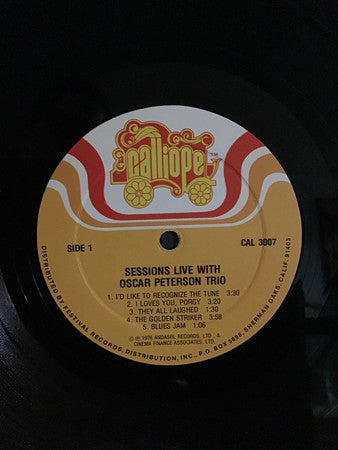 Oscar Peterson / Leroy Vinnegar - Sessions, Live - LP