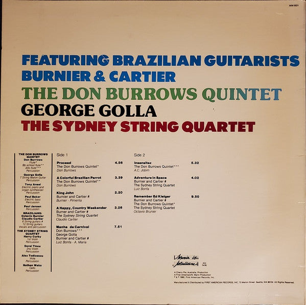 Don Burrows And The Brazilian Connection - Brazilian Parrot - LP