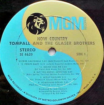Tompall & The Glaser Brothers* - Now Country - LP