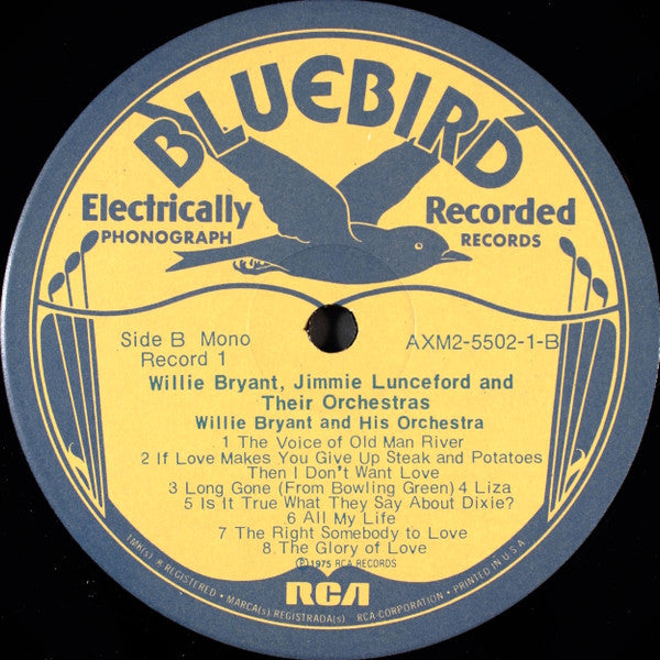 Willie Bryant And His Orchestra, Jimmie Lunceford And His Orchestra - Willie Bryant And Jimmie Lunceford And Their Orchestras - LP
