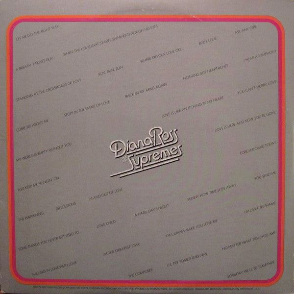 Diana Ross And The Supremes* - Anthology - LP