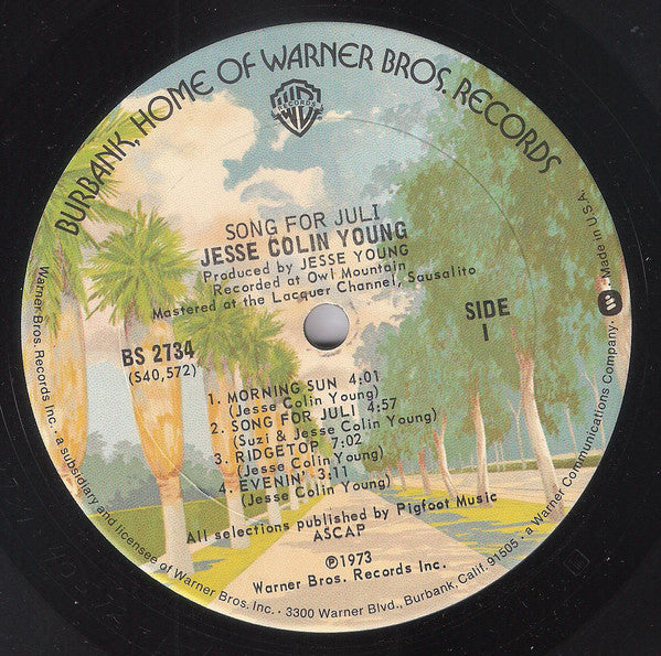 Jesse Colin Young - Song For Juli - LP