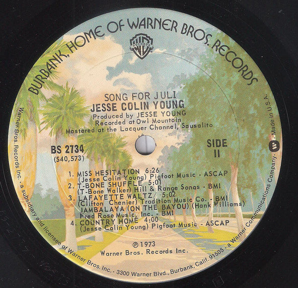 Jesse Colin Young - Song For Juli - LP