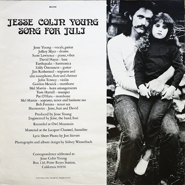 Jesse Colin Young - Song For Juli - LP