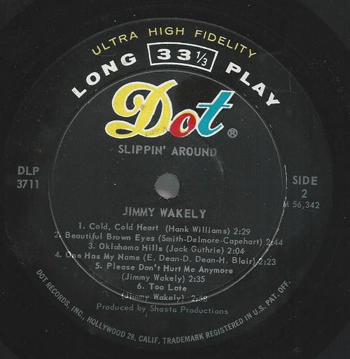 Jimmy Wakely - Slippin' Around - LP