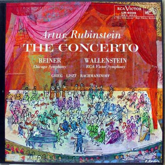 Artur Rubinstein* - Reiner*, Chicago Symphony* / Wallenstein*, RCA Victor Symphony* - Grieg* / Liszt* / Rachmaninoff* - The Concerto - LP