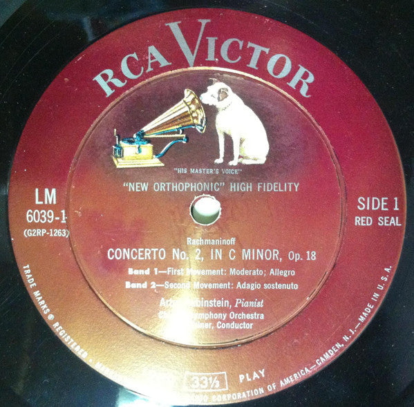 Artur Rubinstein* - Reiner*, Chicago Symphony* / Wallenstein*, RCA Victor Symphony* - Grieg* / Liszt* / Rachmaninoff* - The Concerto - LP