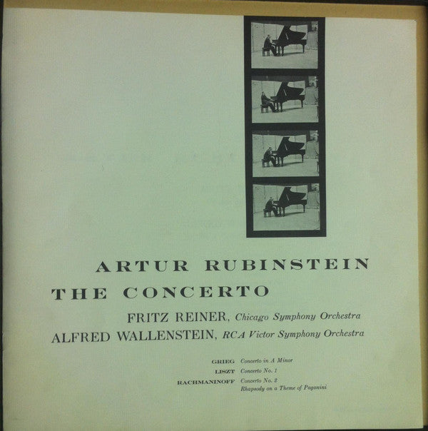 Artur Rubinstein* - Reiner*, Chicago Symphony* / Wallenstein*, RCA Victor Symphony* - Grieg* / Liszt* / Rachmaninoff* - The Concerto - LP