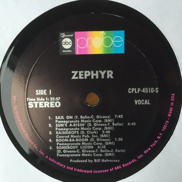 Zephyr (2) - Zephyr - LP