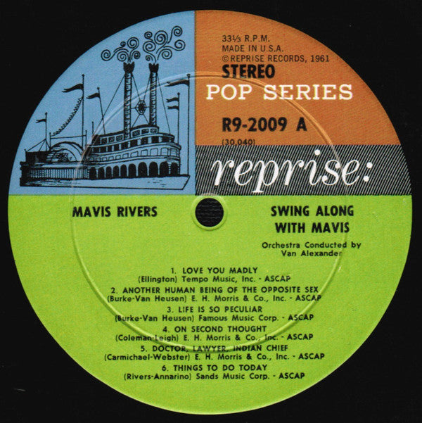 Mavis Rivers - Swing Along With Mavis - LP