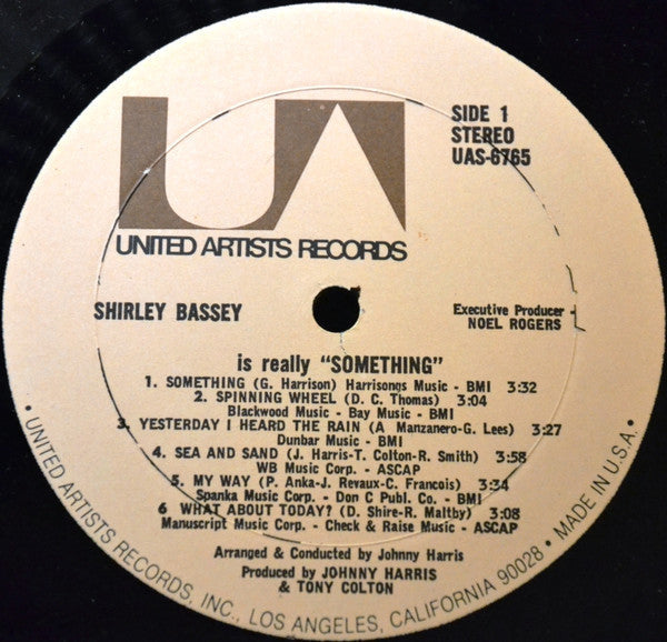 Shirley Bassey - Is Really "Something" - LP