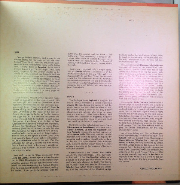 Geraint Evans - Three Centuries Of Baritone Art - LP