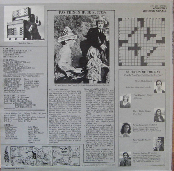 Jefferson Airplane - Volunteers - LP