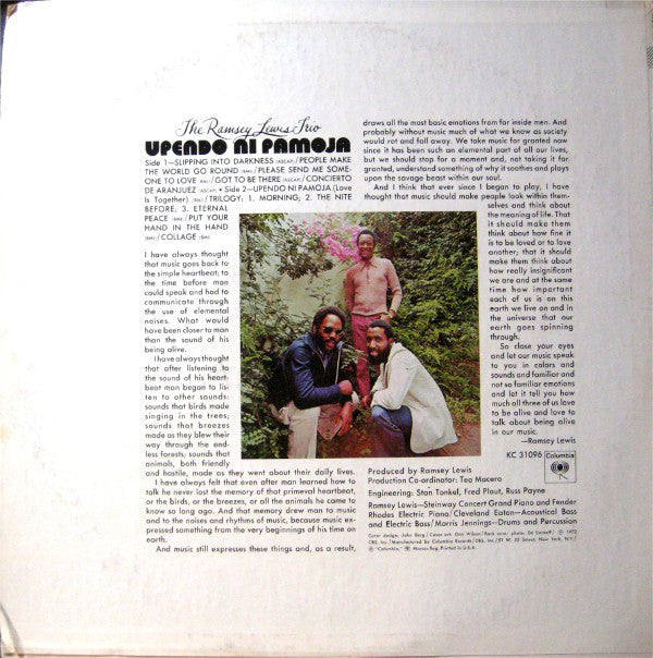 The Ramsey Lewis Trio - Upendo Ni Pamoja