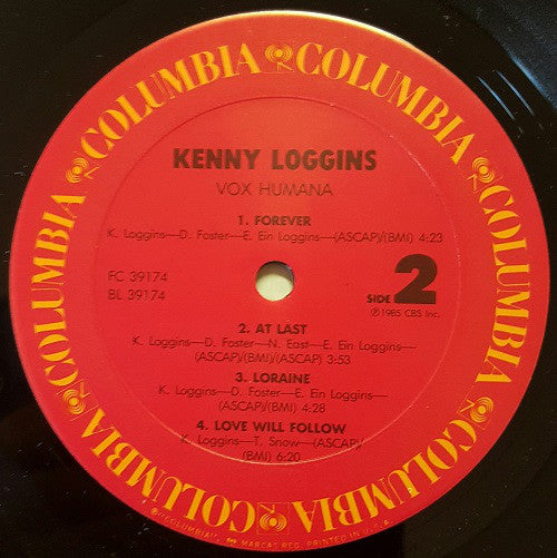 Kenny Loggins - Vox Humana - LP