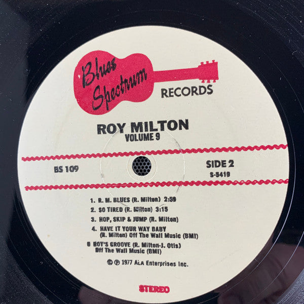 Roy Milton - Great Rhythm & Blues Oldies Volume 9 - Roy Milton - LP