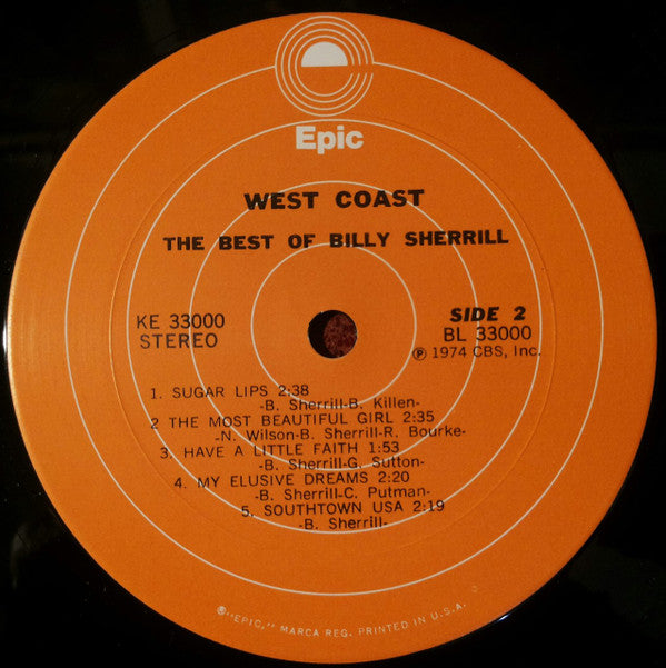 West Coast (5) - The Best of Billy Sherrill - LP