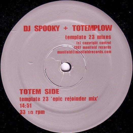 DJ Spooky + Totemplow - Template 23 Mixes - LP