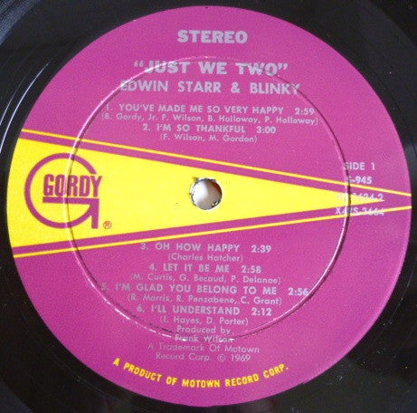 Edwin Starr & Blinky - Just We Two - LP