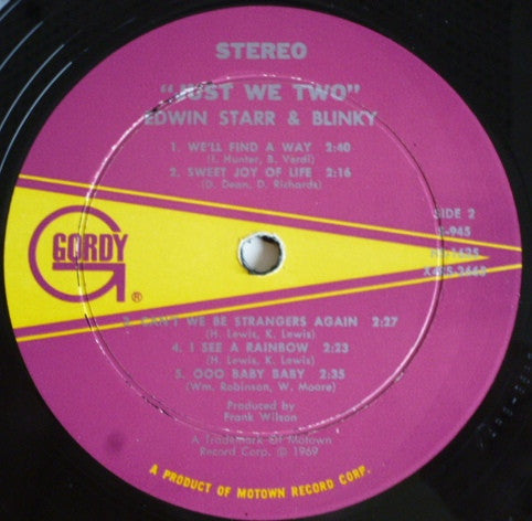 Edwin Starr & Blinky - Just We Two - LP
