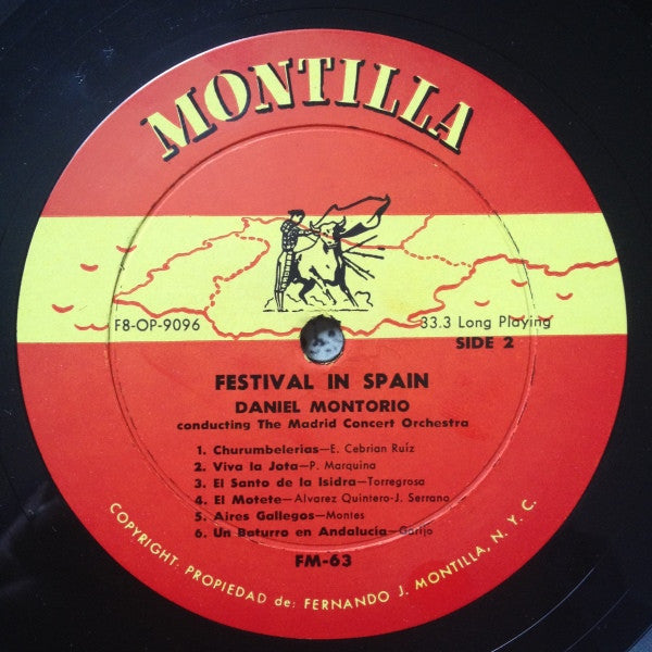 Daniel Montorio, The Madrid Concert Orchestra* - Festival In Spain - LP