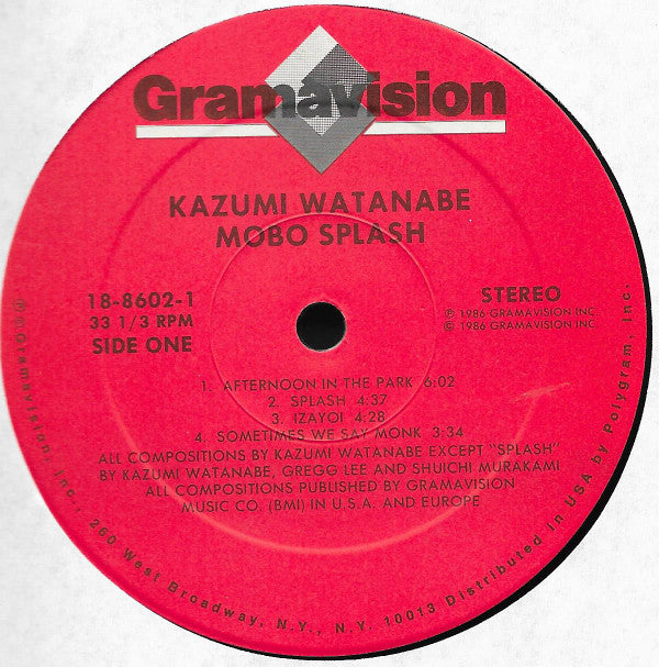 Kazumi Watanabe - Mobo Splash - LP