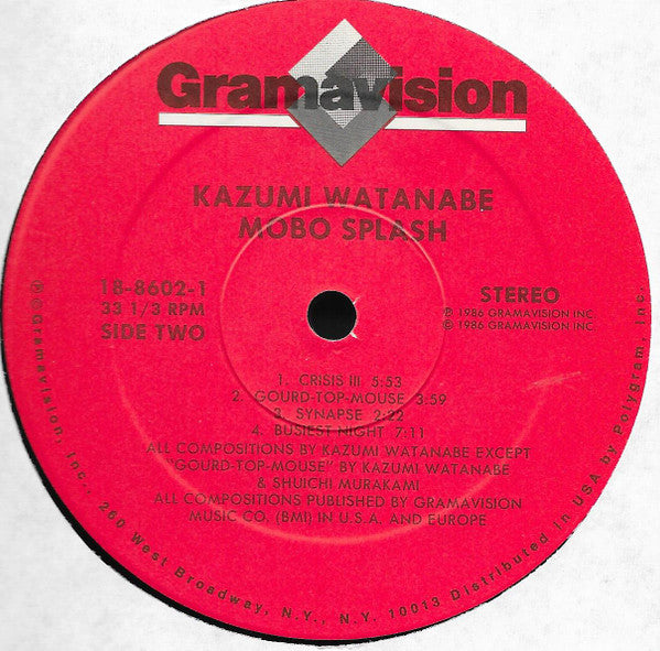 Kazumi Watanabe - Mobo Splash - LP