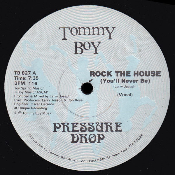 Pressure Drop  - Rock The House (You'll Never Be) - LP