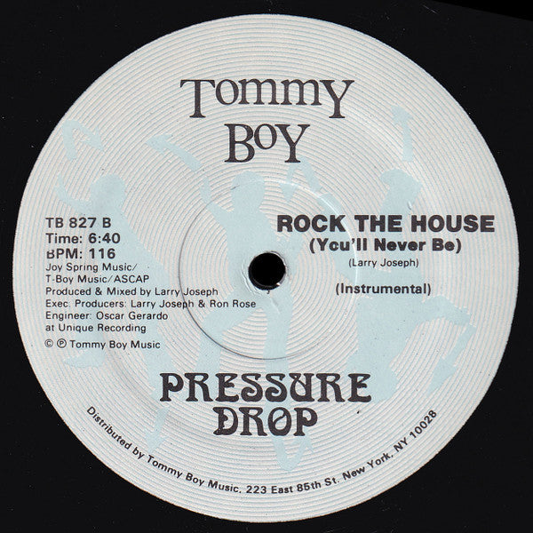 Pressure Drop  - Rock The House (You'll Never Be) - LP