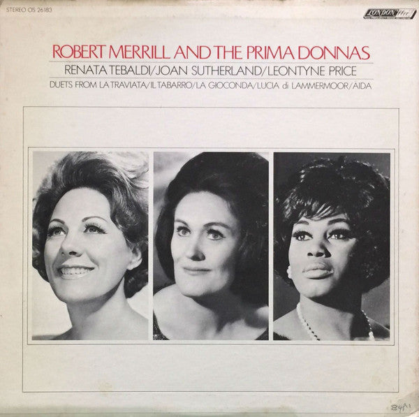 Robert Merrill - Robert Merrill And The Prima Donnas - LP