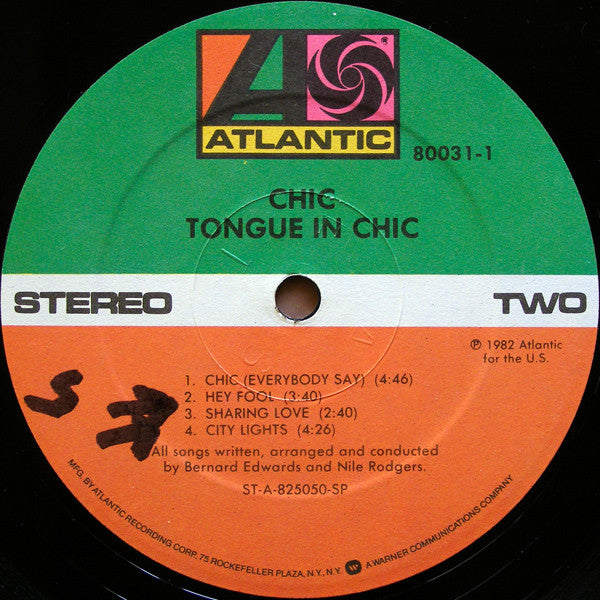 Chic - Tongue In Chic - LP