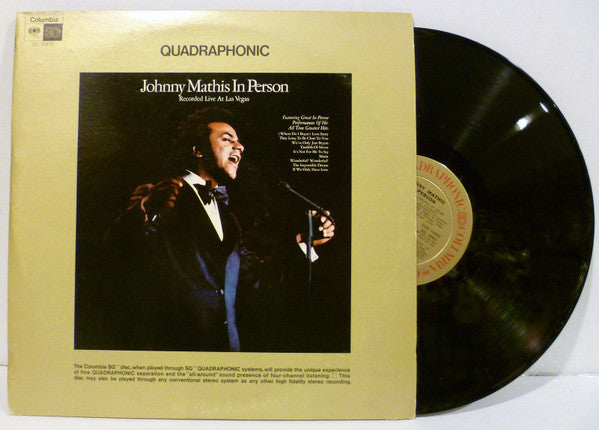 Johnny Mathis - In Person - Recorded Live At Las Vegas - LP