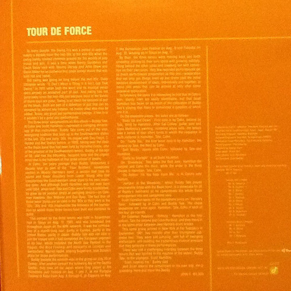 Al Cohn, Scott Hamilton, Buddy Tate, Cal Collins, Jake Hanna, Bob Maize, Dave McKenna - Tour De Force - LP