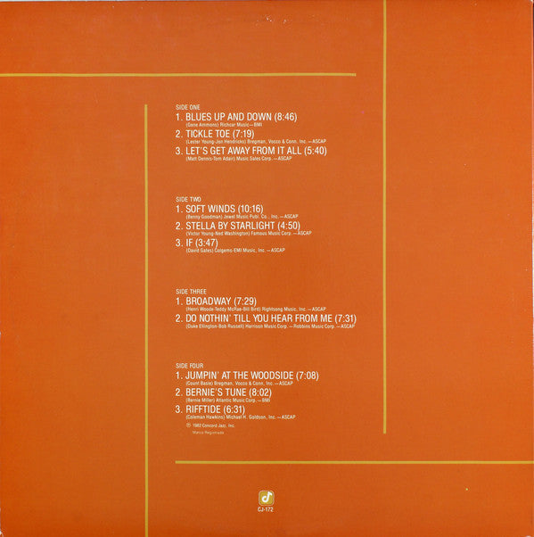 Al Cohn, Scott Hamilton, Buddy Tate, Cal Collins, Jake Hanna, Bob Maize, Dave McKenna - Tour De Force - LP