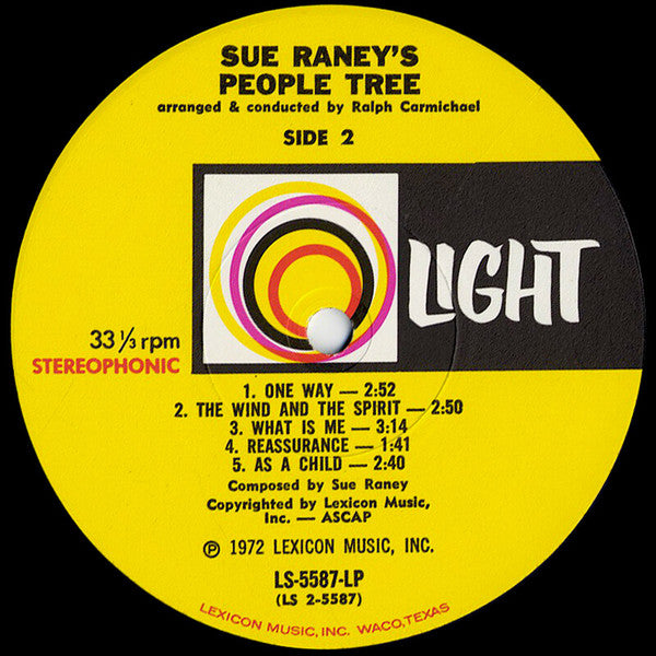 Sue Raney - Sue Raney's People Tree - LP