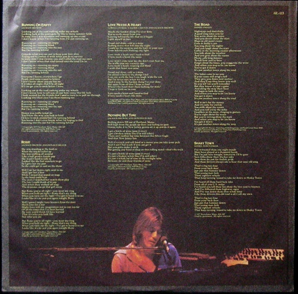 Jackson Browne - Running On Empty - LP