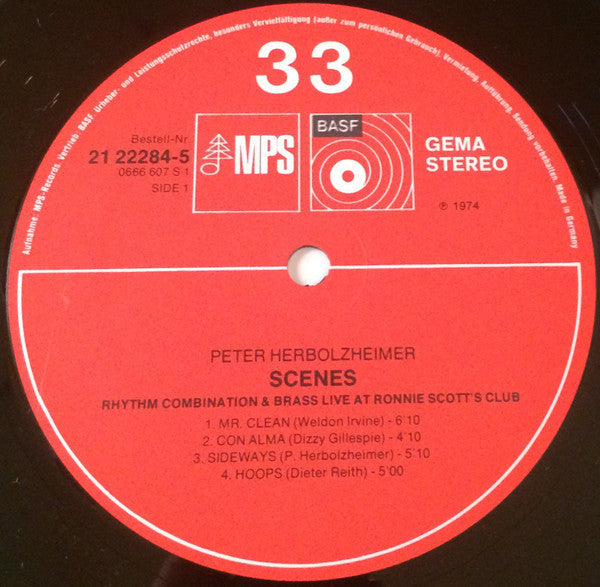 Peter Herbolzheimer, Rhythm Combination & Brass* - Scenes (Live At Ronnie Scott's Club) - LP