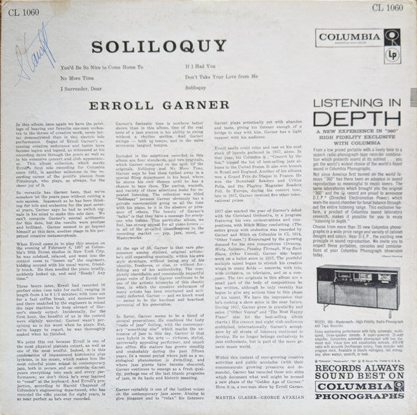 Erroll Garner - Soliloquy - LP