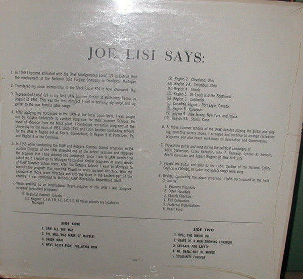 Joe Lisi - It's The UAW All The Way